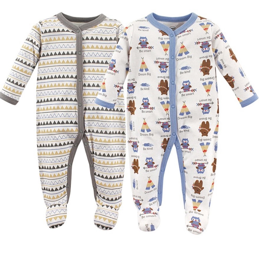 Owl Sleep & Play Footies (Set of Two)